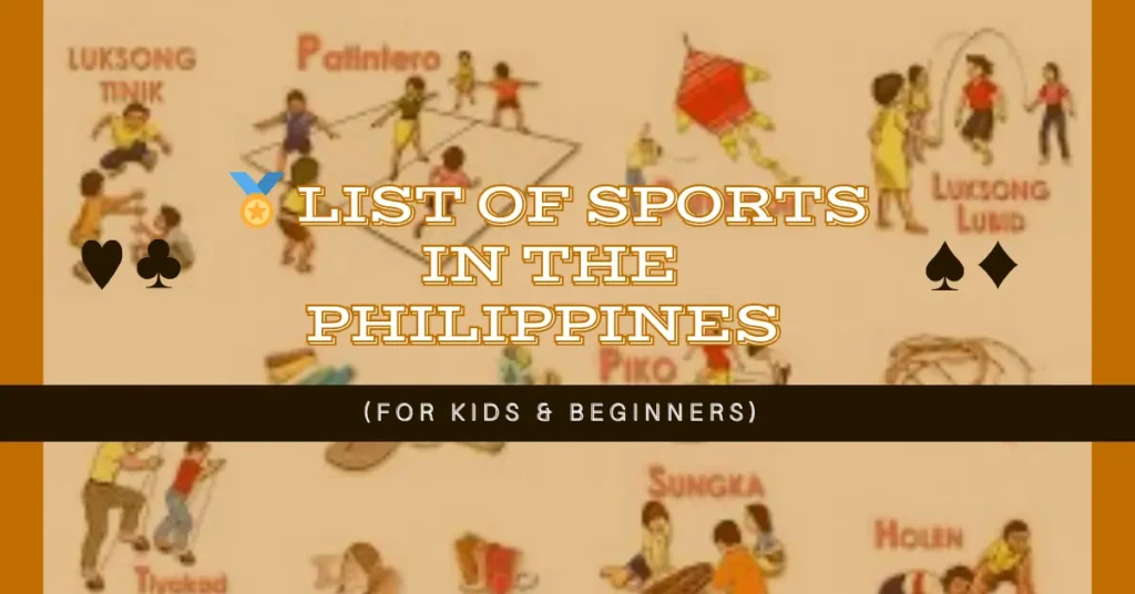 🏅 List of Sports in the Philippines (For Kids & Beginners)
