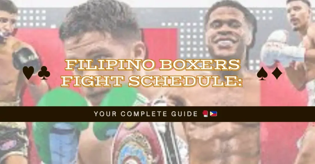 Filipino Boxers Fight Schedule: Your Complete Guide 🥊🇵🇭 1 Filipino Boxers Fight Schedule Your Complete Guide 🥊🇵